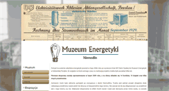 Desktop Screenshot of muzeumenergetyki.org